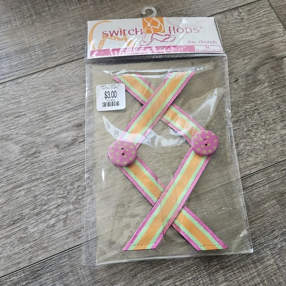 Original Lindsay Phillips Lulu Switch Flops Womens Flip Flops 8 NWT W/ 2 Straps - Picture 5 of 6